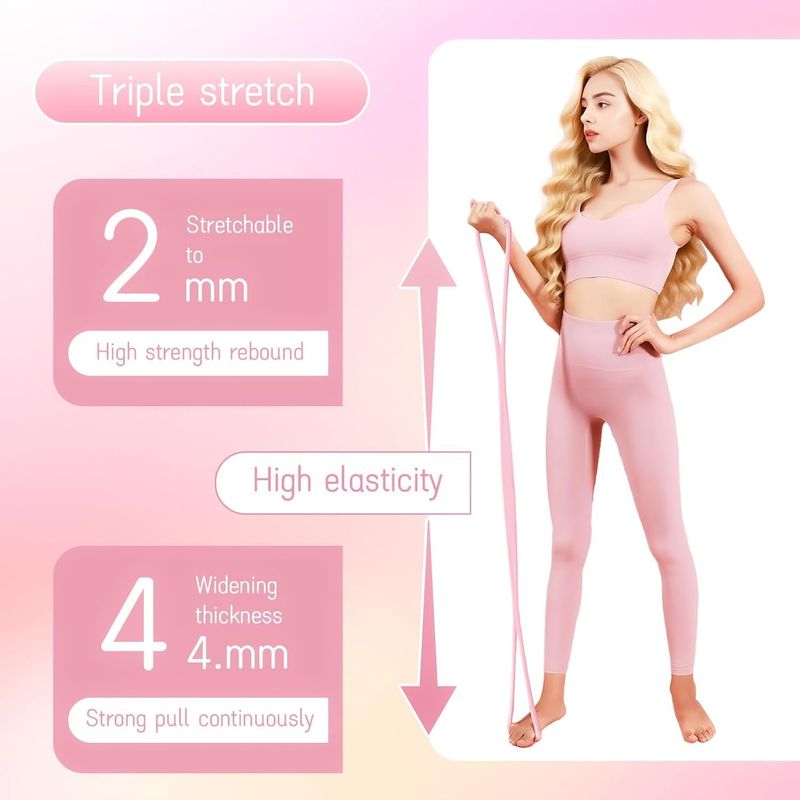 Sport si Outdoor - Fitness - Accesorii fitness - Benzi elastice fitness - Benzi de rezistenta pentru antrenament de forta, banda de fitness in forma de 8, set  2 bucati - Infinity.ro