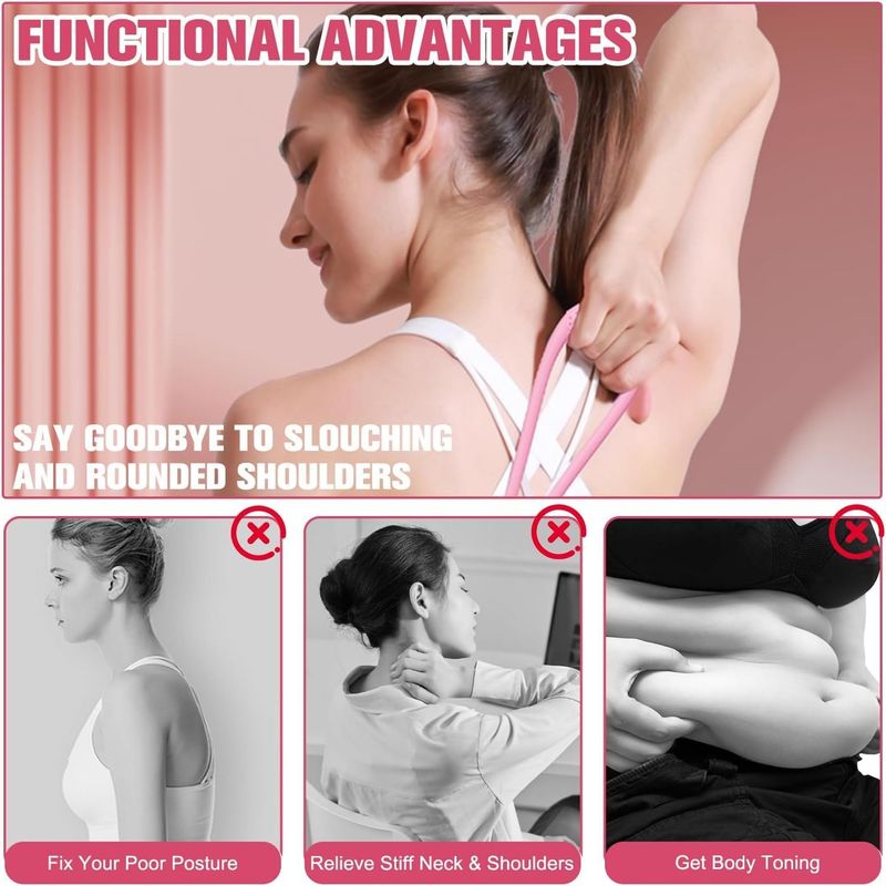 Sport si Outdoor - Fitness - Accesorii fitness - Benzi elastice fitness - Benzi de rezistenta pentru antrenament de forta, banda de fitness in forma de 8, set  2 bucati - Infinity.ro