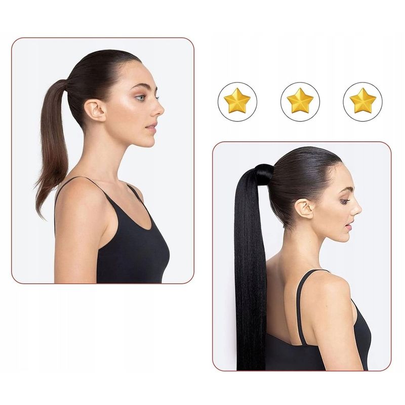 Fashion, accesorii si bijuterii - Femei - Accesorii femei - Accesorii pentru par femei - Extensie par drept cu accesorii prindere 70 CM - Infinity.ro