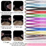 Fashion, accesorii si bijuterii - Femei - Accesorii femei - Accesorii pentru par femei - Suvite decorative pentru par, Hair Tinsel, 14 culori, 94 cm, extensii colorate cu efect stralucitor - Infinity.ro