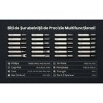 Casa si Gradina - Constructii - Scule de mana si unelte - Surubelnite - Set Surubelnite Precizie Magnetice AXTH 25 in 1PRO, Biti Otel S2 Duritate HRC65+, 24 Biti, Negru - Infinity.ro