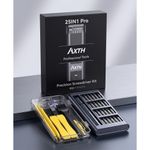 Casa si Gradina - Constructii - Scule de mana si unelte - Surubelnite - Set Surubelnite Precizie Magnetice AXTH 25 in 1PRO, Biti Otel S2 Duritate HRC65+, 24 Biti, Negru - Infinity.ro