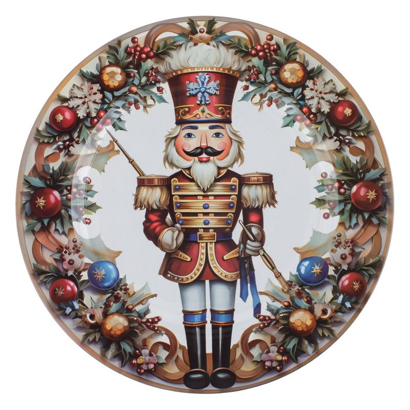Casa si Gradina - Bucatarie si vesela - Vesela si tacamuri - Platouri de bucatarie - Platou Decorativ Spargator de Nuci Plastic Rotund 33cm - Infinity.ro