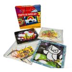 Jucarii, Copii si Bebe - Jucarii si jocuri - Jucarii & jocuri educative - Jucarii interactive - Joc Creativ Cu Hartie Creponata Pentru Copii, 5 Planse, Pensula Si Lipici, 25.5 X 25.5 Cm - Infinity.ro