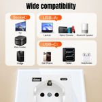 Casa si Gradina - Electrice - Prize - Priza rama sticla securizata, porturi USB-A si USB-C, iUni UC2, 16A - Infinity.ro