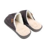 Fashion, accesorii si bijuterii - Barbati - Incaltaminte barbati - Slapi si papuci barbati - Papuci de casa imblaniti, Antonio, pentru barbati, culoarea gri, 46-47 EU - Infinity.ro