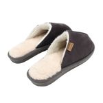Fashion, accesorii si bijuterii - Barbati - Incaltaminte barbati - Slapi si papuci barbati - Papuci de casa imblaniti, Antonio, pentru barbati, culoarea gri, 46-47 EU - Infinity.ro