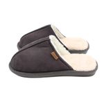 Fashion, accesorii si bijuterii - Barbati - Incaltaminte barbati - Slapi si papuci barbati - Papuci de casa imblaniti, Antonio, pentru barbati, culoarea gri, 46-47 EU - Infinity.ro