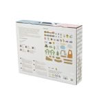 Jucarii, Copii si Bebe - Jucarii si jocuri - Vehicule si jucarii cu telecomanda - Trenulete de jucarie - Trenulet set Viga PolarB, din lemn cu 90 piese, multicolor KID440670 - Infinity.ro