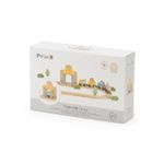 Jucarii, Copii si Bebe - Jucarii si jocuri - Vehicule si jucarii cu telecomanda - Trenulete de jucarie - Set trenulet Viga PolarB, din lemn, 30 piese, multicolor KID42575 - Infinity.ro