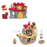 Jucarii, Copii si Bebe - Jucarii si jocuri - Jucarii & jocuri educative - Jucarii interactive - Castel cu Corabie de Pirati, Jucarie Prescolara, Multicolor - Infinity.ro