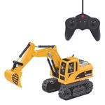Jucarii, Copii si Bebe - Jucarii si jocuri - Vehicule si jucarii cu telecomanda - Utilaje constructie de jucarie - Excavator de constructii cu telecomanda, Galben, Plastic - Infinity.ro