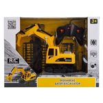 Jucarii, Copii si Bebe - Jucarii si jocuri - Vehicule si jucarii cu telecomanda - Utilaje constructie de jucarie - Excavator de constructii cu telecomanda, Galben, Plastic - Infinity.ro