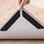 Casa si Gradina - Textile si covoare - Covoare - Covoare casa - Autocolante Antiderapante pentru Covoare, 4 buc, 13x2.5cm, Negru - Infinity.ro