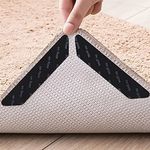 Casa si Gradina - Textile si covoare - Covoare - Covoare casa - Autocolante Antiderapante pentru Covoare, 4 buc, 13x2.5cm, Negru - Infinity.ro