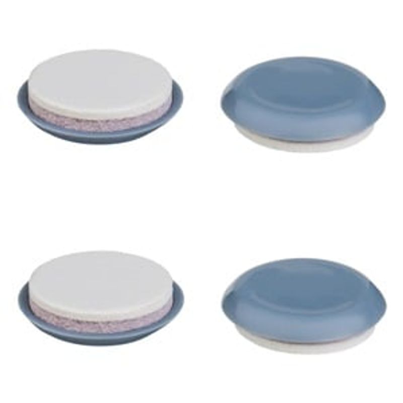 Casa si Gradina - Mobilier - Feronerie si accesorii mobila - Glisoare rotunde pentru mobilier, Set 4 buc, 3 cm, Gri - Infinity.ro