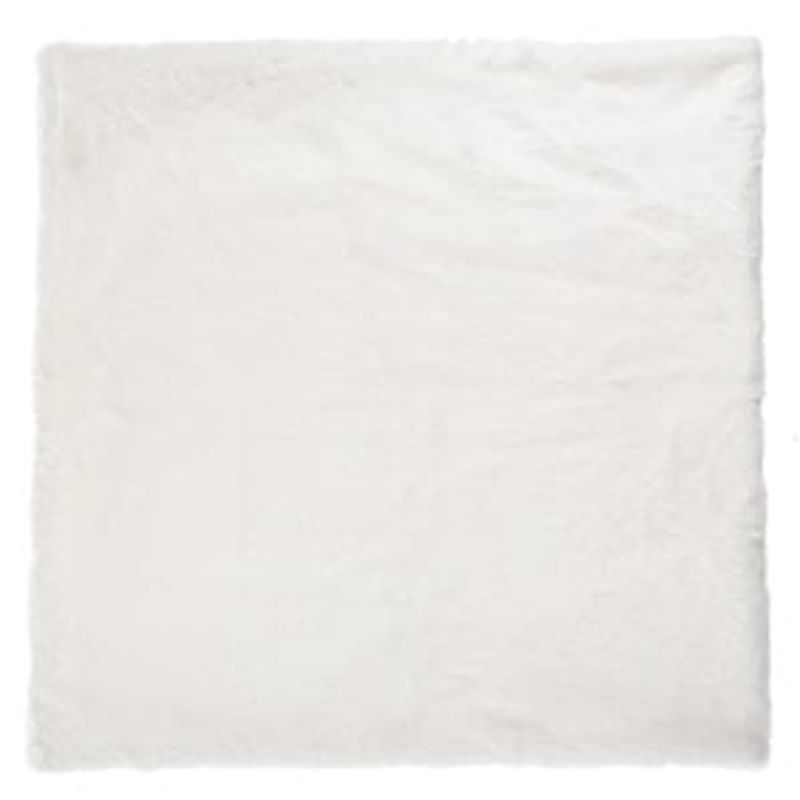 Casa si Gradina - Textile si covoare - Lenjerii de pat - Fete de perna - Fata de perna decorativa din imitatie de blana, Ecru, 50x50 cm - Infinity.ro