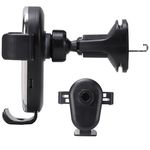 Laptop, Telefoane si Tablete - Telefoane mobile si accesorii - Accesorii Telefoane - Suport si docking telefoane - Suport auto cu incarcare wireless Qi si fixare automata, Negru - Infinity.ro