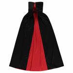 Casa si Gradina - Decoratiuni - Decoratiuni petrecere - Masti si costume carnaval - Pelerina reversibila, Halloween, cu gluga, pentru adulti, culoarea negru-rosu, one size - Infinity.ro