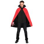 Casa si Gradina - Decoratiuni - Decoratiuni petrecere - Masti si costume carnaval - Pelerina reversibila, Halloween, cu gluga, pentru adulti, culoarea negru-rosu, one size - Infinity.ro