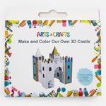 Jucarii, Copii si Bebe - Jucarii si jocuri - Jucarii & jocuri educative - Seturi de artizanat - Set Creativ 3D Castel cu 8 Markere, Alb, 24x24x30cm - Infinity.ro