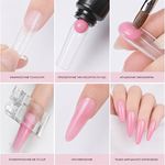 Ingrijire personala si Cosmetice - Manichiura si pedichiura - Produse nail art - Forme reutilizabile pentru unghii, tip Almond, 100 buc, 5 marimi, cu 5 clipsuri - Infinity.ro