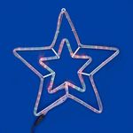 Casa si Gradina - Decoratiuni - Decoratiuni de sezon - Stea Dubla LED din Furtun Luminos cu 8 Programe - Infinity.ro