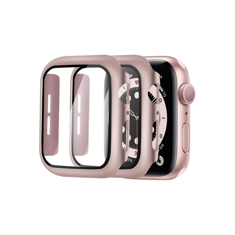 Laptop, Telefoane si Tablete - Telefoane mobile si accesorii - Accesorii Telefoane - Folii protectie telefoane - Pachet cu 2, husa cu folie de protectie pentru ecran compatibila cu Apple Watch Series 8 - Infinity.ro