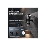 Casa si Gradina - Sanitare - Suporturi si accesorii baie - Suporturi baie - Suport pentru uscator de par Kvitoya din otel inoxidabil negru mat - Infinity.ro