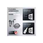 Casa si Gradina - Sanitare - Suporturi si accesorii baie - Suporturi baie - Suport pentru uscator de par Kvitoya din otel inoxidabil negru mat - Infinity.ro