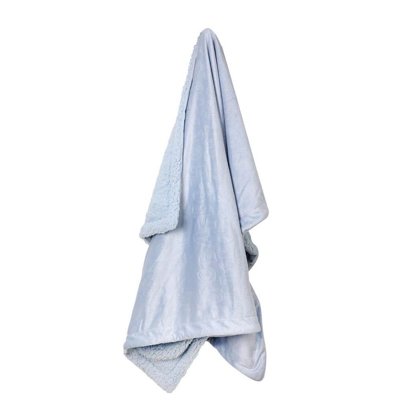 Market - Cadouri - Pachete si cosuri cadou - Set cadou bebelusi cu pernuta calatorie si paturica pufoasa bleu - Infinity.ro