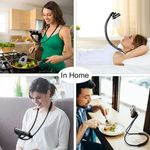 Laptop, Telefoane si Tablete - Telefoane mobile si accesorii - Accesorii Telefoane - Suport si docking telefoane - Suport Telefon Reglabil Handsfree, Flexibil, pentru Dispozitive 4.7-7.6 inch, Negru - Infinity.ro