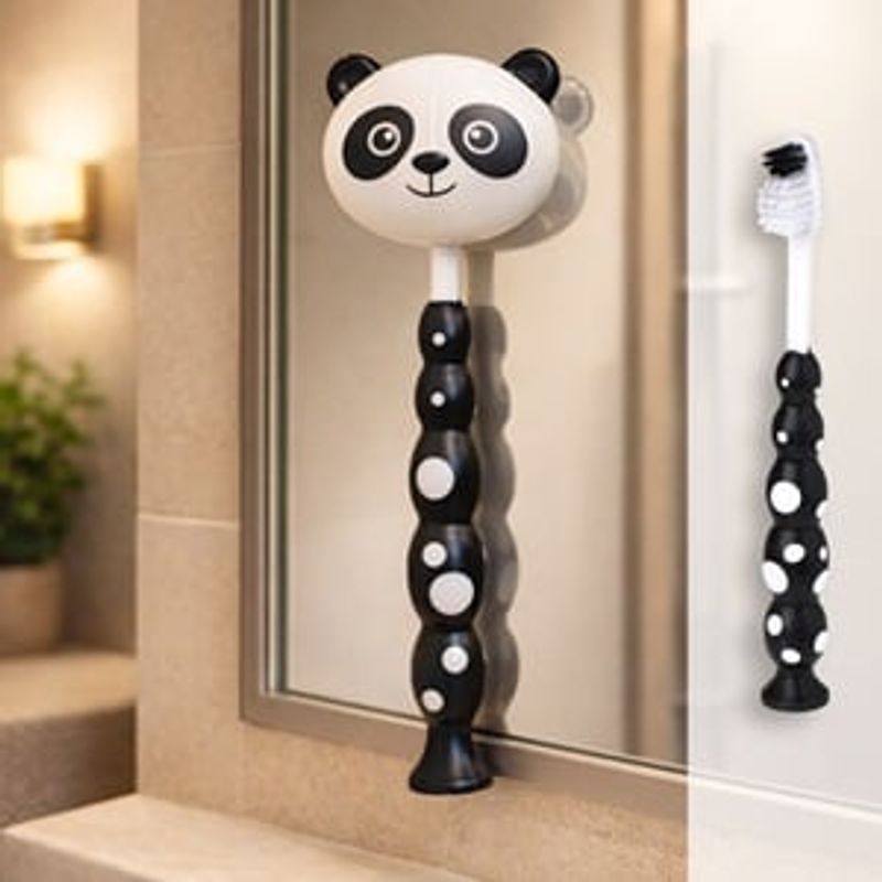 Ingrijire personala si Cosmetice - Igiena dentara - Periute de dinti clasice - Periuta de dinti pentru copii cu husa panda - Infinity.ro