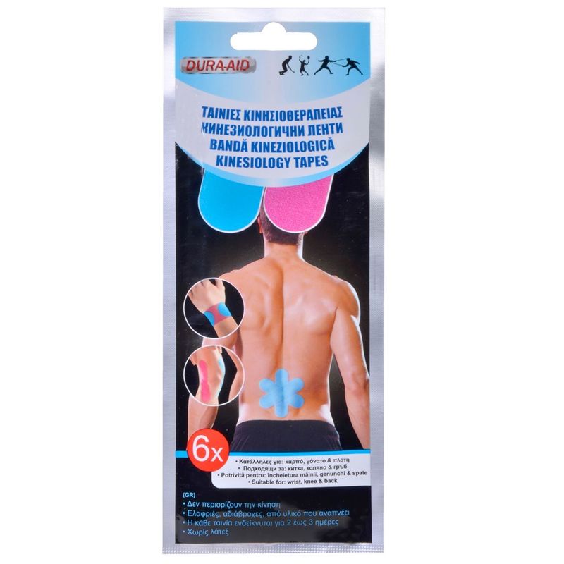 Ingrijire personala si Cosmetice - Sanatate si wellness - Aparate medicale - Suporturi ortopedice si orteze - Benzi kinesiologice, Set 6 buc, Multicolor - Infinity.ro