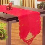 Casa si Gradina - Textile si covoare - Textile bucatarie - Servete si naproane - Napron de Craciun Ros Brad 150x35cm - Infinity.ro