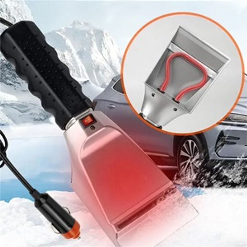 Auto si Moto - Intretinere auto - Produse curatare auto - Racleta electrica cu incalzire pentru parbriz, 12V, neagra - Infinity.ro