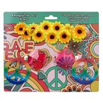 Casa si Gradina - Decoratiuni - Decoratiuni petrecere - Masti si costume carnaval - Set Deghizare Costum Hippie Multicolor - Infinity.ro