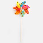 Casa si Gradina - Decoratiuni - Obiecte decorative - Accesorii decorative - Moara de vant decorativa cu model floarea-soarelui, 55 cm, multicolora - Infinity.ro