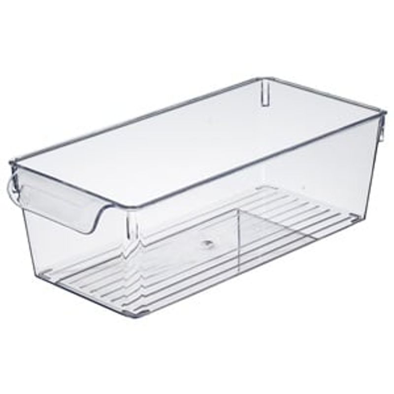Electronice si Electrocasnice - Aparate frigorifice - Accesorii aparate frigorifice - Cutie Organizatoare pentru Frigider, Plastic Transparent cu Mâner, 32,5x15x10 cm - Infinity.ro