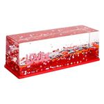 Jucarii, Copii si Bebe - Jucarii si jocuri - Jucarii & jocuri educative - Jucarii interactive - Jucarie cu lichid cu miscare lenta, Inima cu mesaj Love, Rosu, 15x5x5cm - Infinity.ro