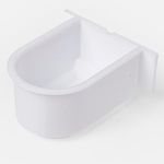 Petshop - Accesorii petshop - Culcusuri si custi - Tarcuri si colivii - Cadita pentru pasari de colivie, plastic, 6,5x5x3 cm, alb - Infinity.ro