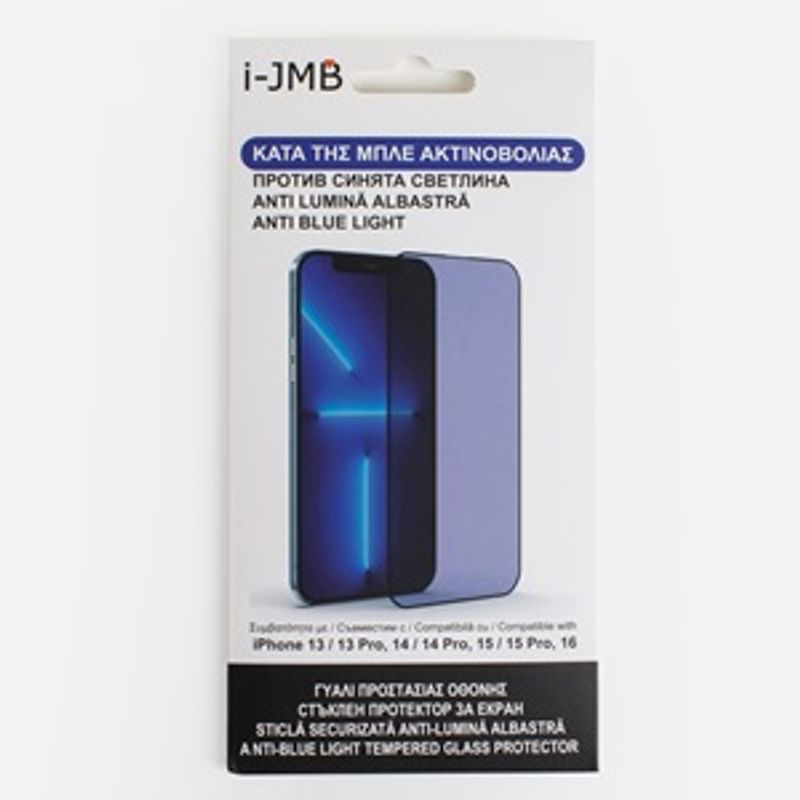 Laptop, Telefoane si Tablete - Telefoane mobile si accesorii - Accesorii Telefoane - Folii protectie telefoane - Folie de protectie ecran anti lumina albastra, sticla securizata 9H, pentru iPhone 13/13 Pro/14/14 Pro/15/15 Pro/16 - Infinity.ro
