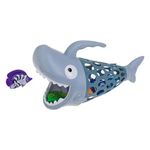 Jucarii, Copii si Bebe - Jucarii si jocuri - Jucarii de exterior - Jucarii pentru plaja si nisip - Jucarie Rechin cu Maner pentru Prins Pesti, Gri, 26cm, Set 7 buc - Infinity.ro