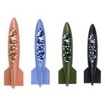 Jucarii, Copii si Bebe - Jucarii si jocuri - Jucarii de exterior - Colaci, ochelari si accesorii inot copii - Set 4 Jucarii de Scufundare cu Rechini, 12 cm, Multicolor - Infinity.ro
