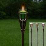 Casa si Gradina - Decoratiuni - Obiecte decorative - Accesorii decorative - Torta din Bambus cu Pahar pentru Lumina Citronella - Infinity.ro