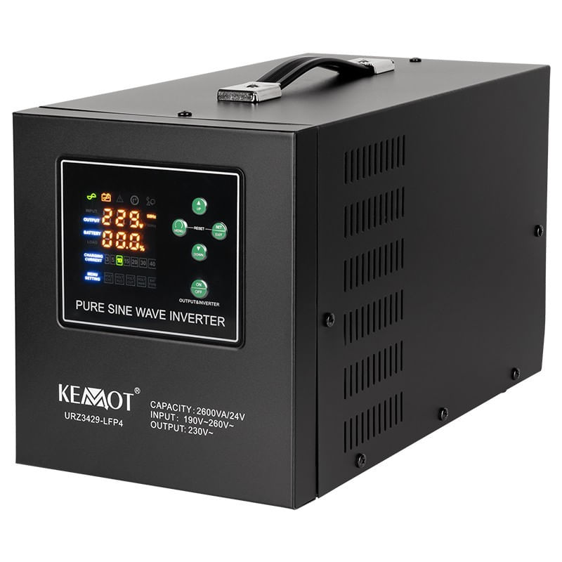 PC, gaming si accesorii - UPS-uri - UPS-uri fara management - UPS centrale sinus pur 2600VA/1800W 24V Kemot, URZ3429-LFP4 - Infinity.ro