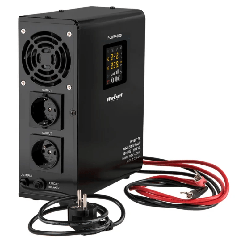 PC, gaming si accesorii - UPS-uri - UPS-uri fara management - UPS centrale termice, functii multiple, sinusoida pura, 800VA, 500W,12V, montare pe perete, Rebel, RB-4012 - Infinity.ro