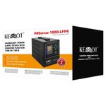 PC, gaming si accesorii - UPS-uri - UPS-uri fara management - UPS centrala termica, 1000 VA, 700 W, 12 V, Kemot, URZ3406-LFP4, Kemot-1000-LFP4, functii multiple, sinusoida pura - Infinity.ro