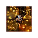 Casa si Gradina - Decoratiuni - Decoratiuni de sezon - Lumini cu fir dovleac de Halloween - 2 m - 20 LED - functioneaza cu baterii - decor pentru interior si exterior - Infinity.ro