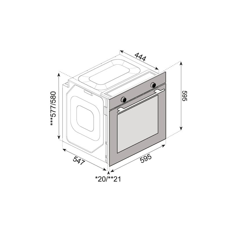 Electronice si Electrocasnice - Aragazuri, cuptoare si hote - Cuptoare - Cuptoare incorporabile - Cuptor electric incorporabil Zilan ZLN6420, 73 L, 6 functii de gatire, grill, negru si inox - Infinity.ro